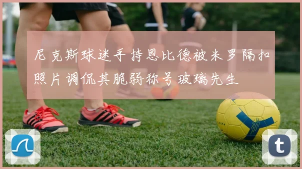尼克斯球迷手持恩比德被米罗隔扣照片调侃其脆弱称号玻璃先生